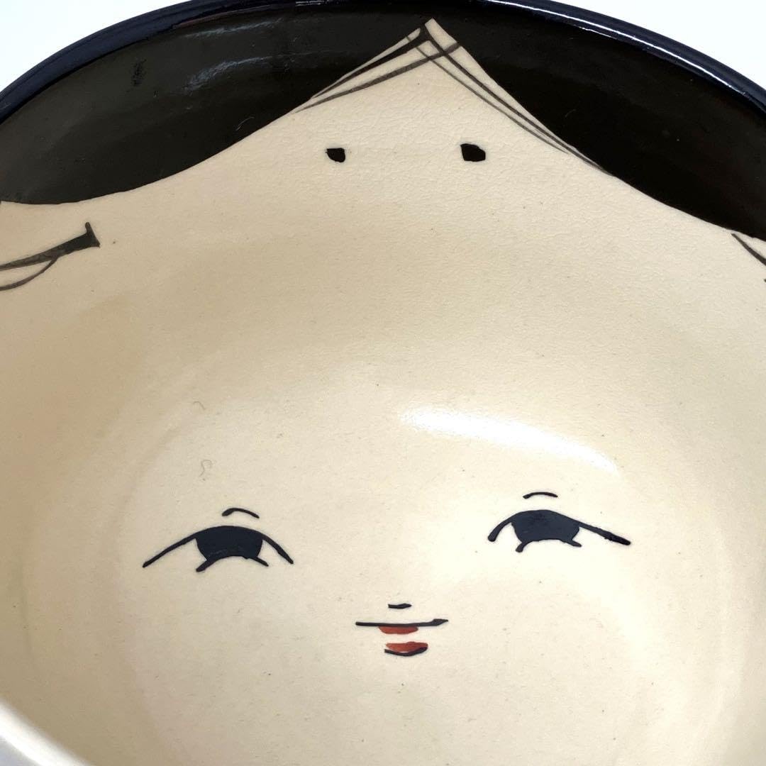 Amazon | 箱入り 押小路窯 茶碗 茶道具 抹茶椀 おかめ 骨董品